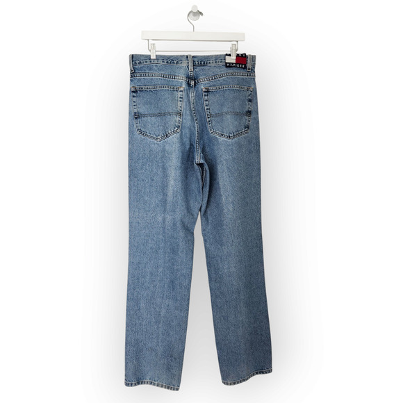 Vintage 90s Mens Tommy Hilfiger Tommy Classic Straight Leg Jeans Loose Fit 34 - Picture 6 of 11